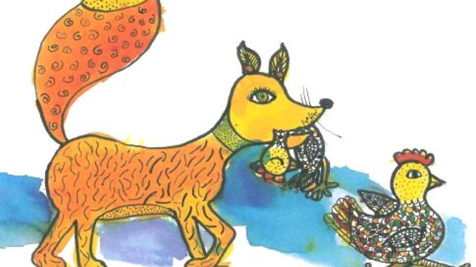Ilustrace ke knize Kuře s modrýma očima vytvořily děti se zdravotním postižením 