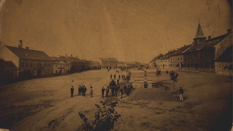 Masarykovo máměstí ve Velké Bíteši před rokem 1900