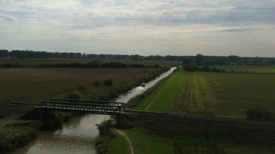 Ze střechy výklopníku je krásný rozhled