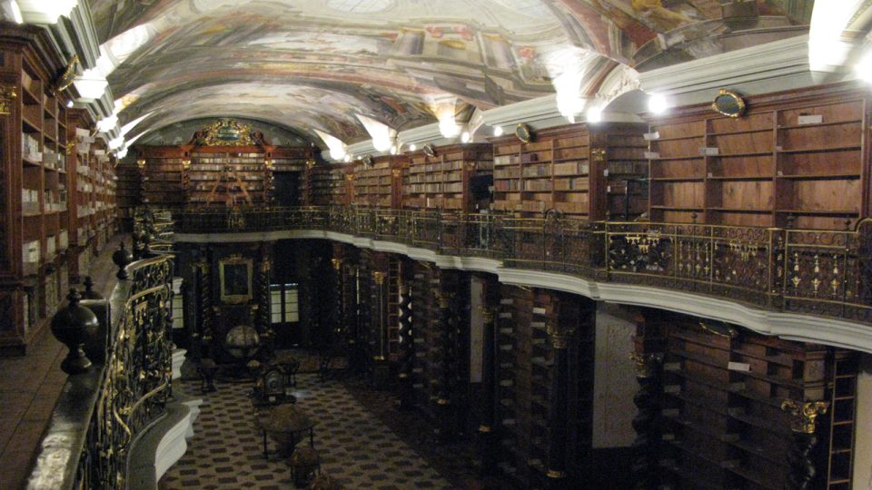 Barokní knihovní sál Klementina
