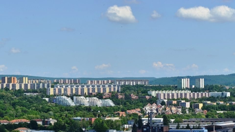 Panorama brněnského sídliště Lesná