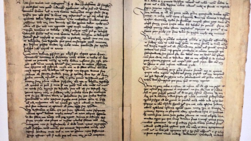 Text tzv. mírového projektu kráje Jiřího. Opis pořízený v polské královské kanceláři roku 1463