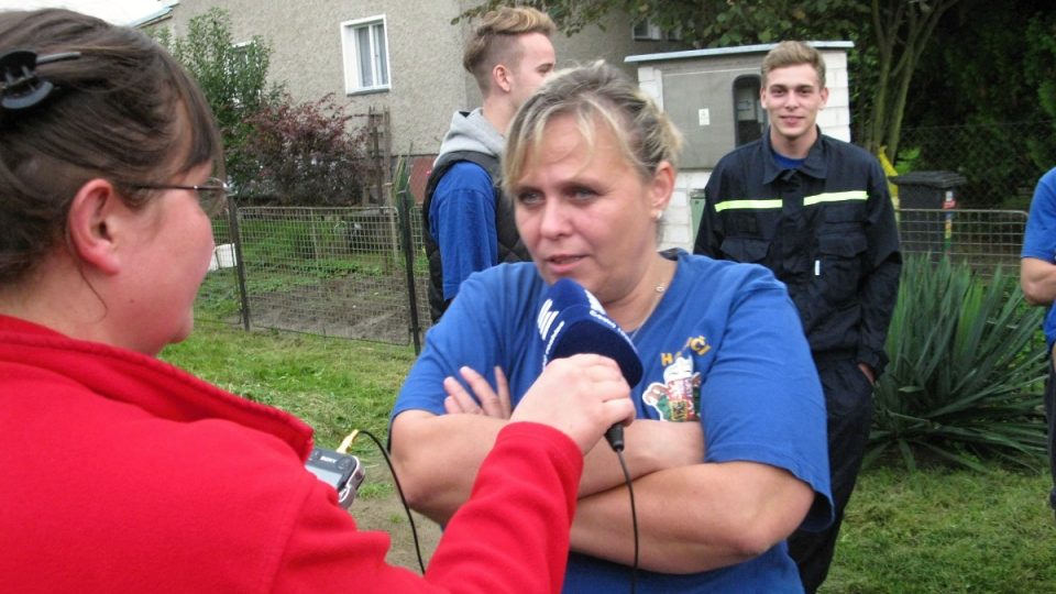 Iva Čápová vypráví o činnosti hasičů