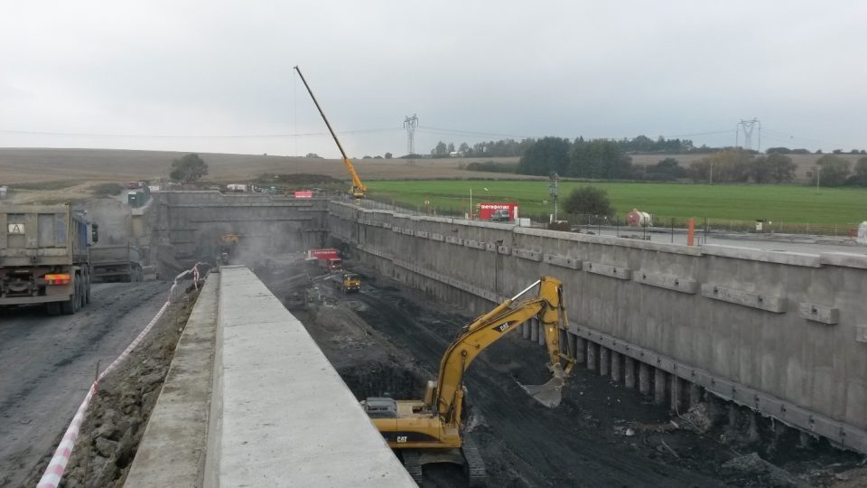 Stavba nejdelšího železničního tunelu v ČR u Kyšic na Plzeňsku