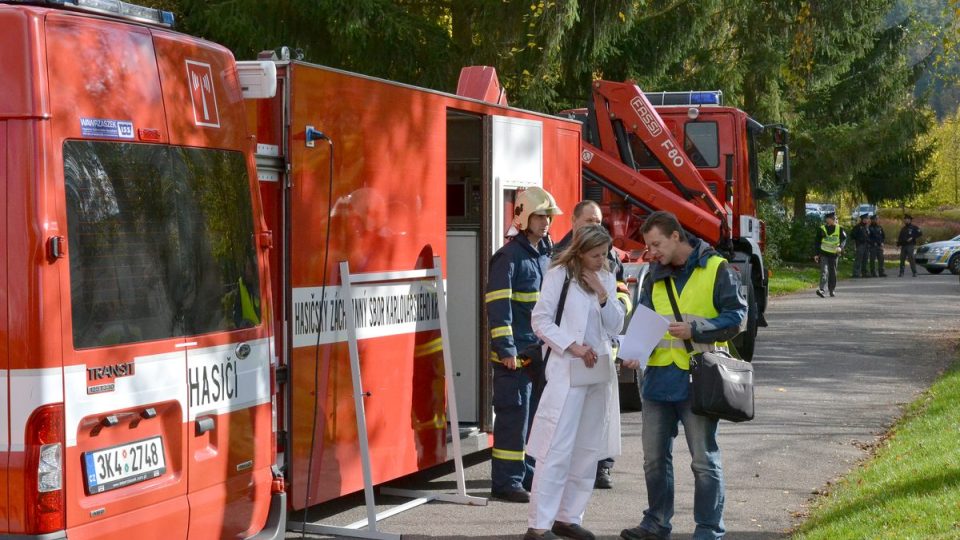 Cvičení na podezření na nebezpečnou nákazu v Karlových Varech