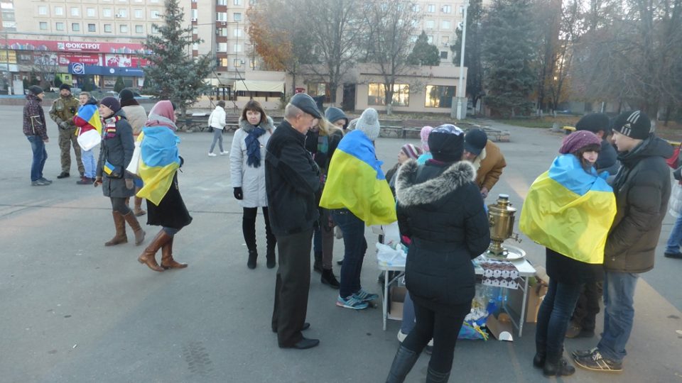 Pod kontrolou ukrajinských sil mohou lidé na Ukrajině volit například ve Slavjansku