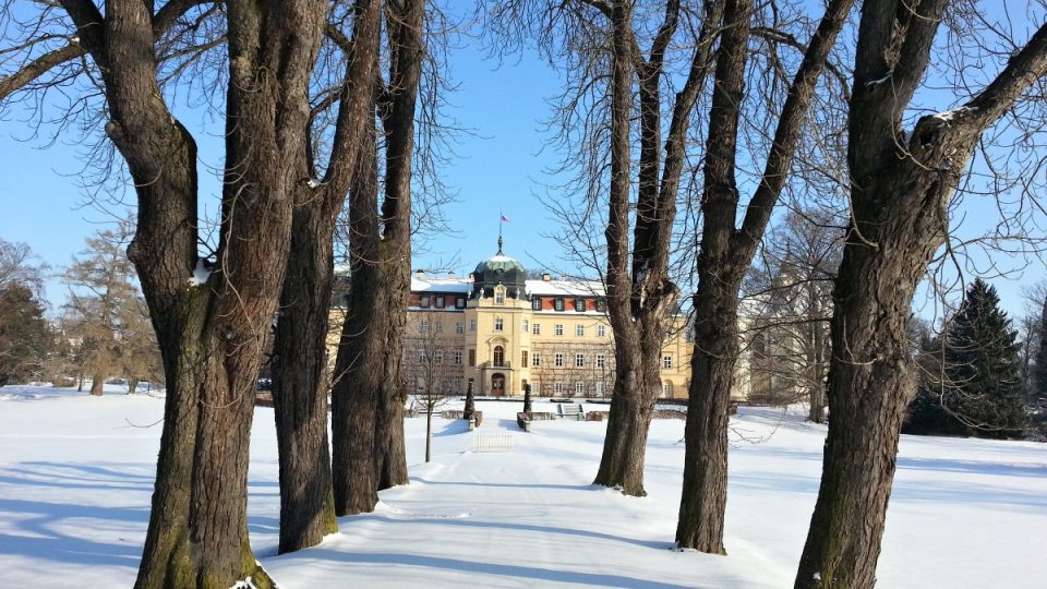 Hlavní alej do zámekcého parku