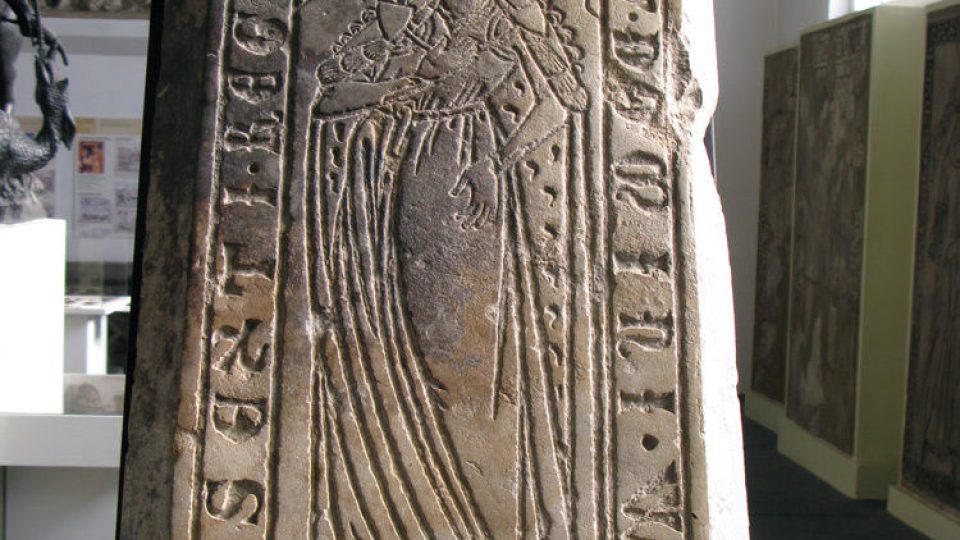 Náhrobek princezny Guty II. Přemyslovny (†1297) , dcery krále Václava II.