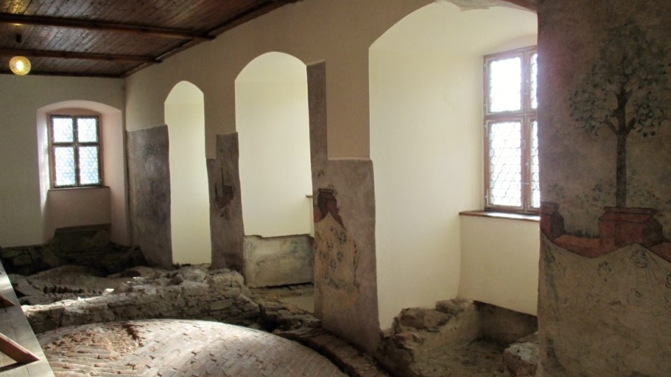 Odkryté fresky z dob přestavby za Václava IV.