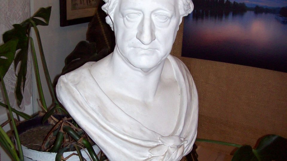 Busta J. W. Goethe v muzeu