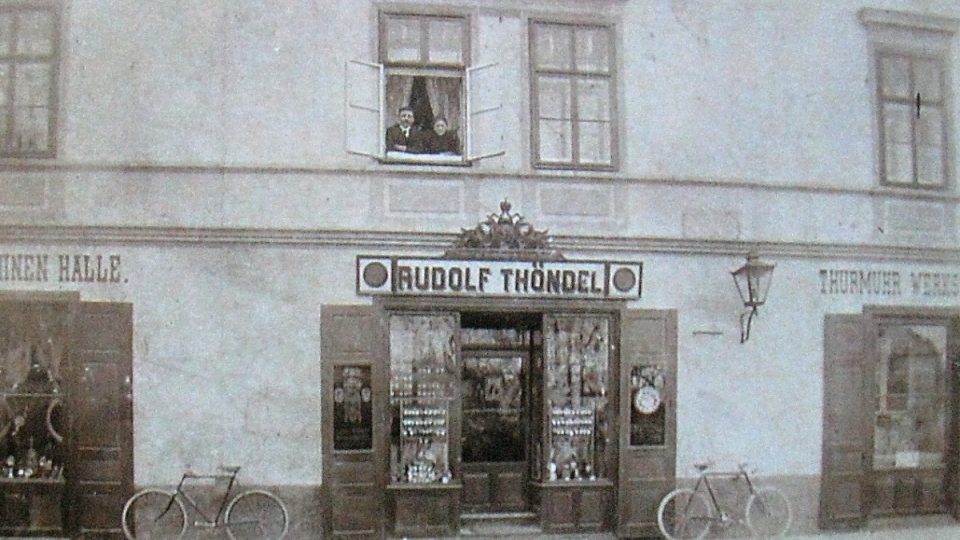 Původní dílna Rudolfa Thöndela na tehdejší Šumperské ulici v Uničově