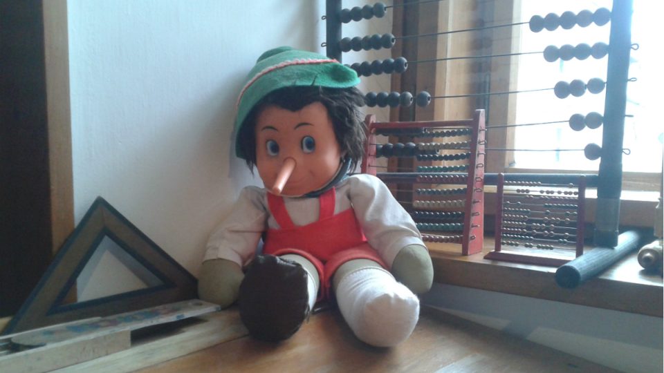 Mezi hračkami nemůže chybět ani Pinocchio