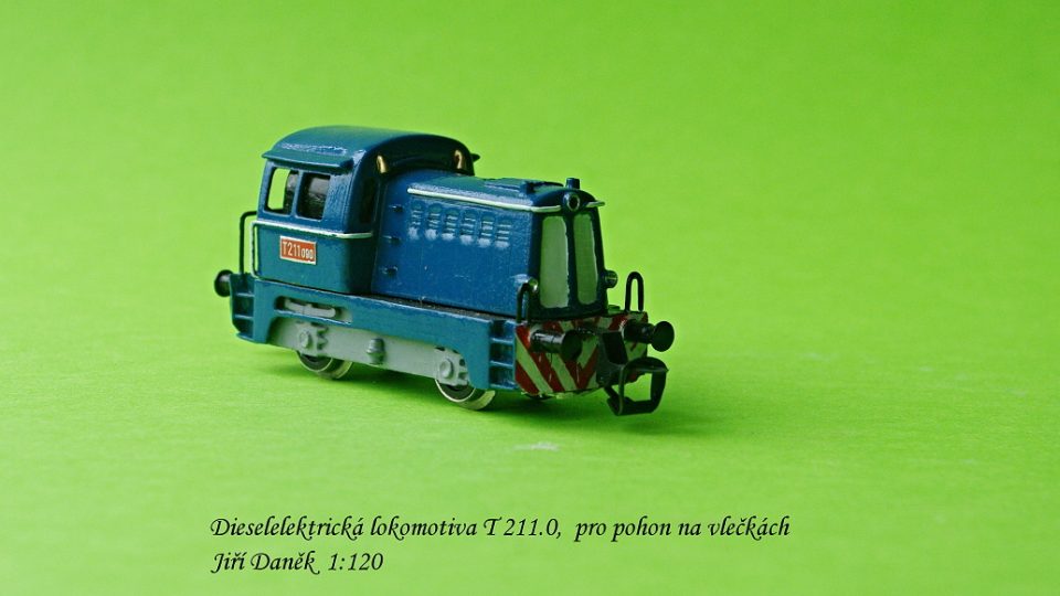 Železniční modely v měřítku 1:120 vyrobené modelářem Jiřím Daňkem z Bruntálu