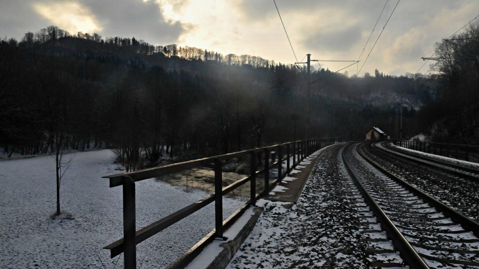 Romantické stmívání u Tiché Orlice