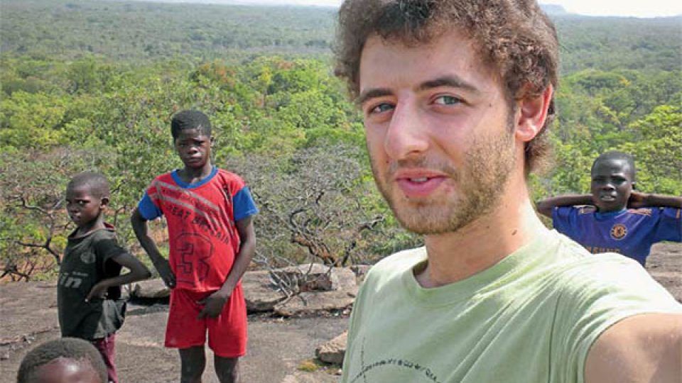 Vojtěch Bílý v době svého působení na střední škole ve Středoafrickém městě Bozoum