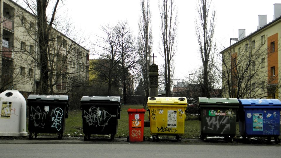 Boží muka v Tovární ulici - replika nejstarších božích muk na Olomoucku