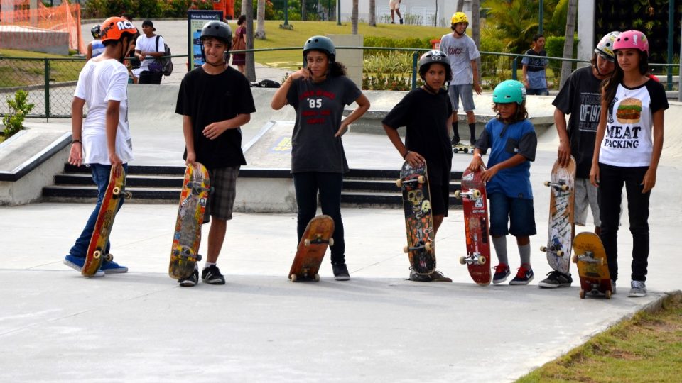 Děti si dráhu pro streetový skateboarding velmi chválí, některé před jejím vznikem ani o skateboardingu nevěděly