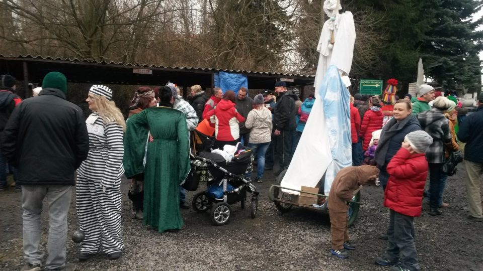 Masopust v Hornickém skanzenu Mayrau ve Vinařicích u Kladna 