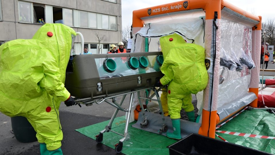 Cvičení Ebola 2015 v Kolíně