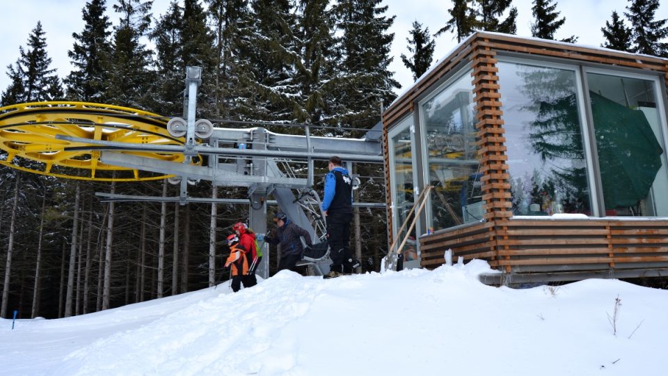 Čtyřsedačková lanovka v Malé Morávce