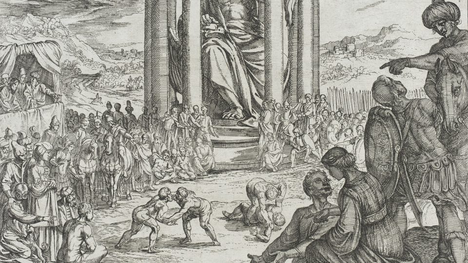 Antonio Tempesta, Sedm divů světa, Feidiova socha boha Dia v Olympii