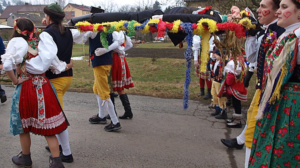 Čtyřdenní masopustní oslavy v Postřekově na Domažlicku