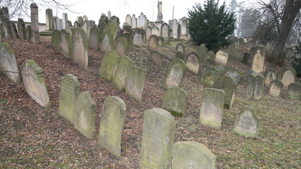 Starý židovský hřbitov se skládá z více jak čtrnácti stovek náhrobků