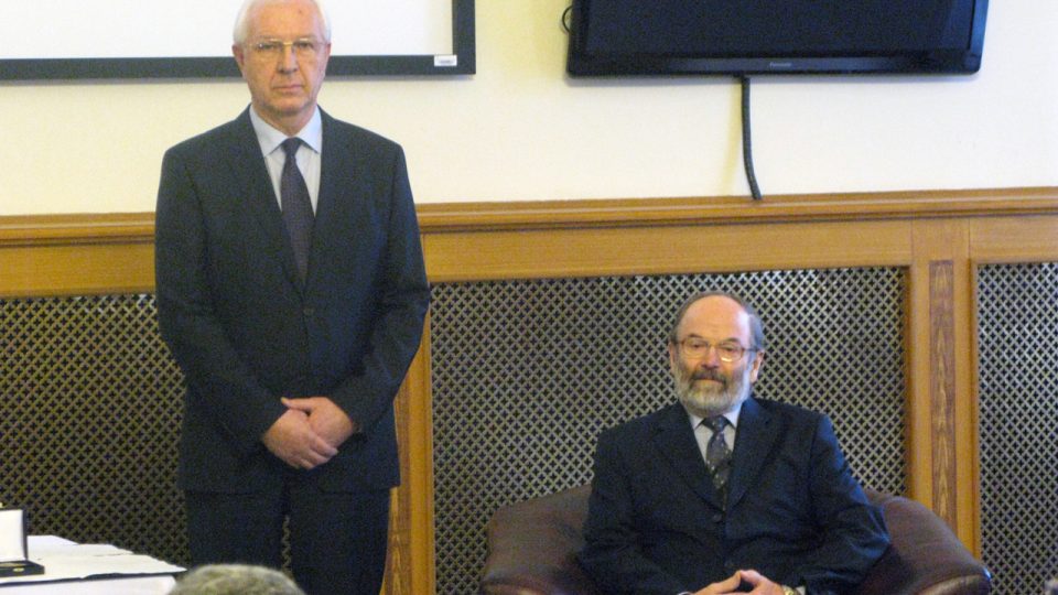 Prof. Jiří Drahoš a prof. Petr Sommer