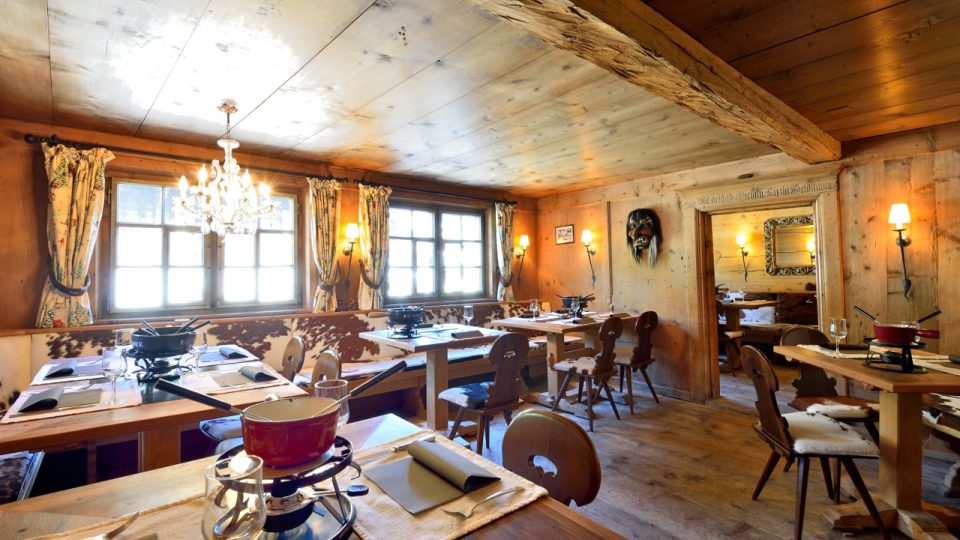 Vyhlášená restaurace s příznačným názvem Rustico v alpském středisku Kloster