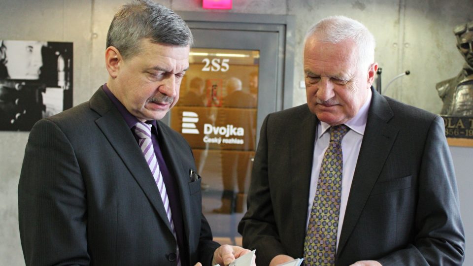 Miroslav Dittrich a Václav Klaus