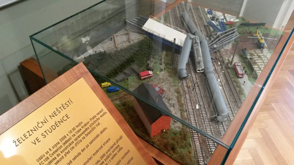 V muzeu najdete i model železničního neštěstí ve Studénce