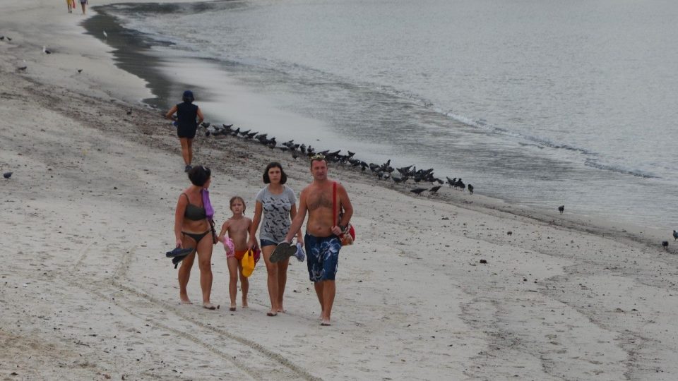 Městská pláž Botafogo. Voda nevhodná ke koupání po celý rok
