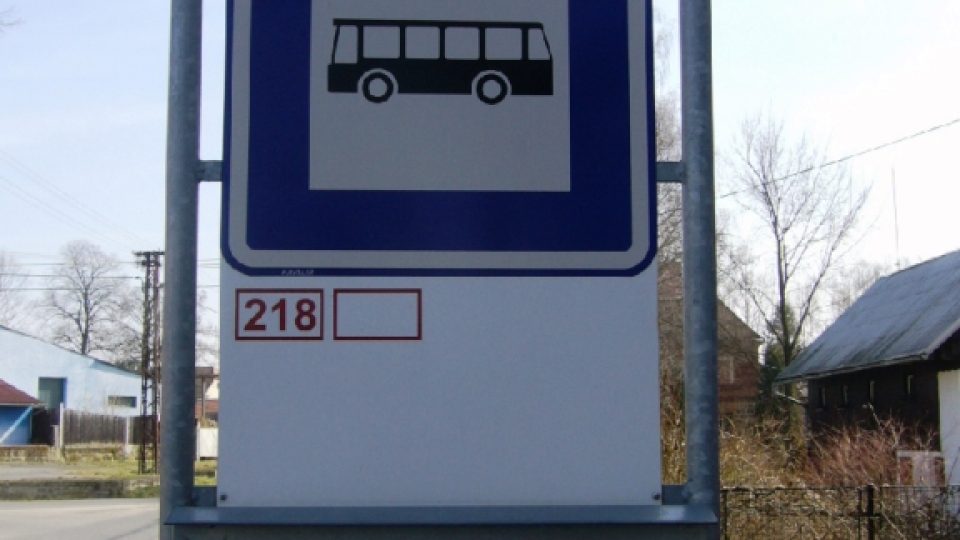 Autobusová zastávka v Dobranově