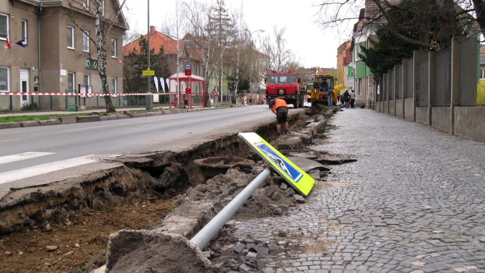 Oprava Pražské ulice v Mělníku