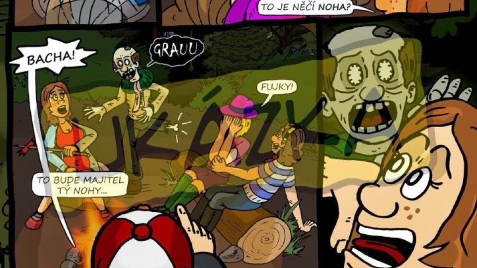 Ukázka z komiksu Zombíci aneb První hryznutí