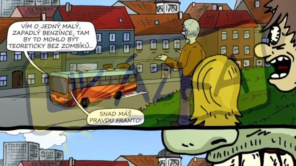 Ukázka z komiksu Zombíci aneb První hryznutí