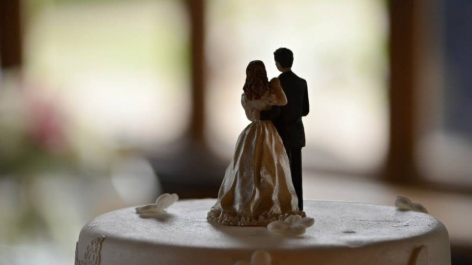 Ozdoba na svatebním dortu