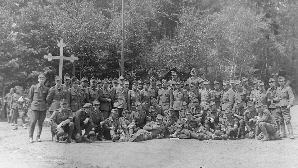 Rumunští vojáci ve Velkých Janovicích