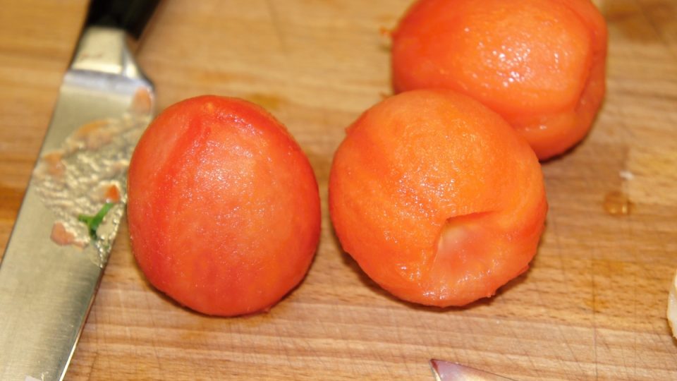 Oloupaná rajčata