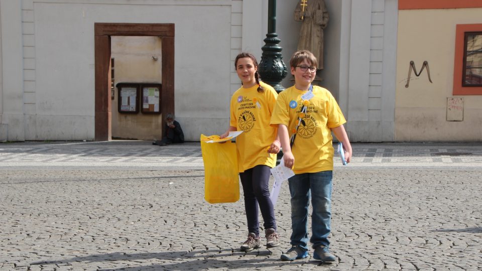 Liga proti rakovině - náměstí Republiky v Praze