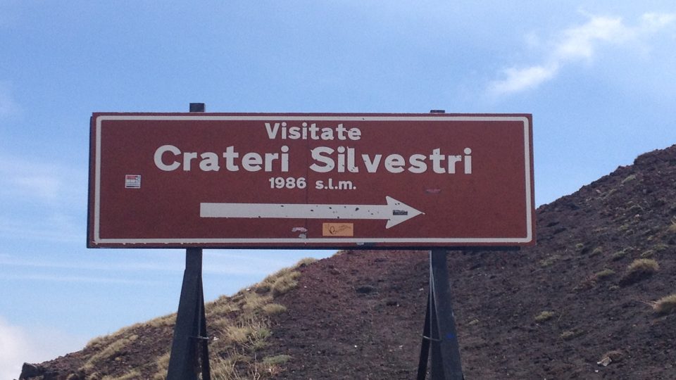 Etna - ke kráteru Silvestri