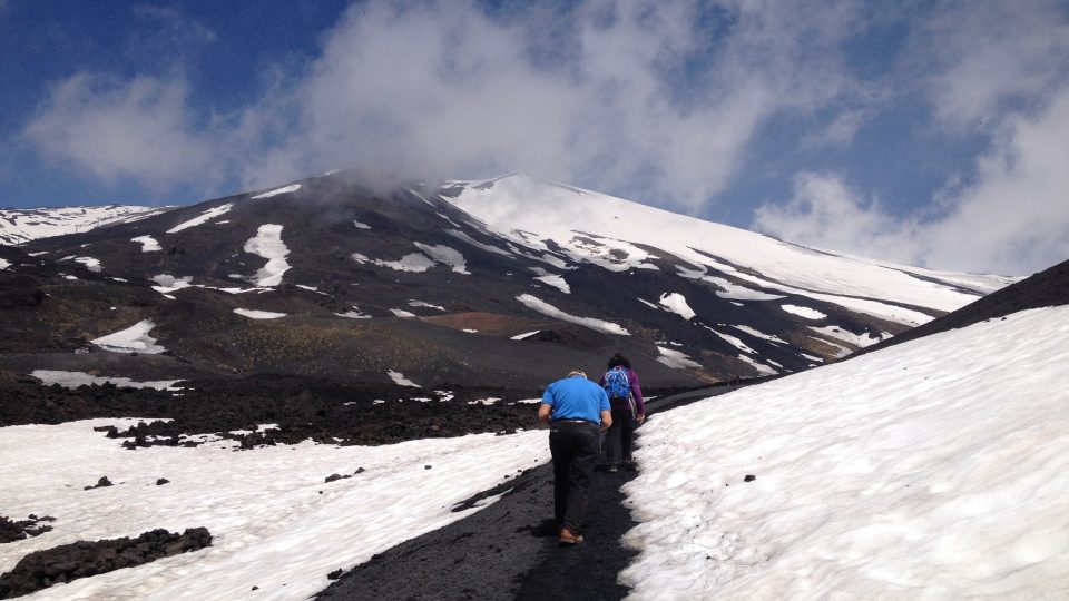 Etna - na sněhu