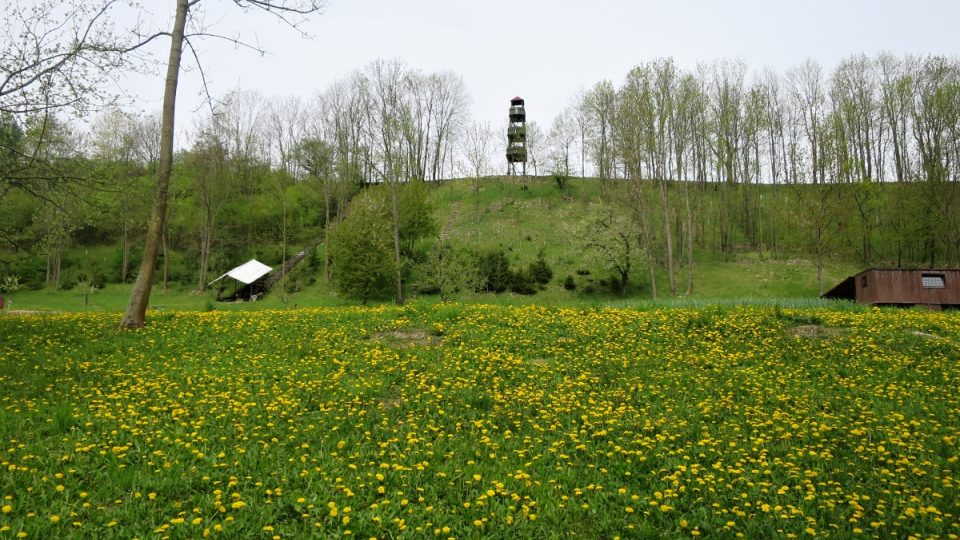 Rozhledna Jahůdka směrem od osady Bělá