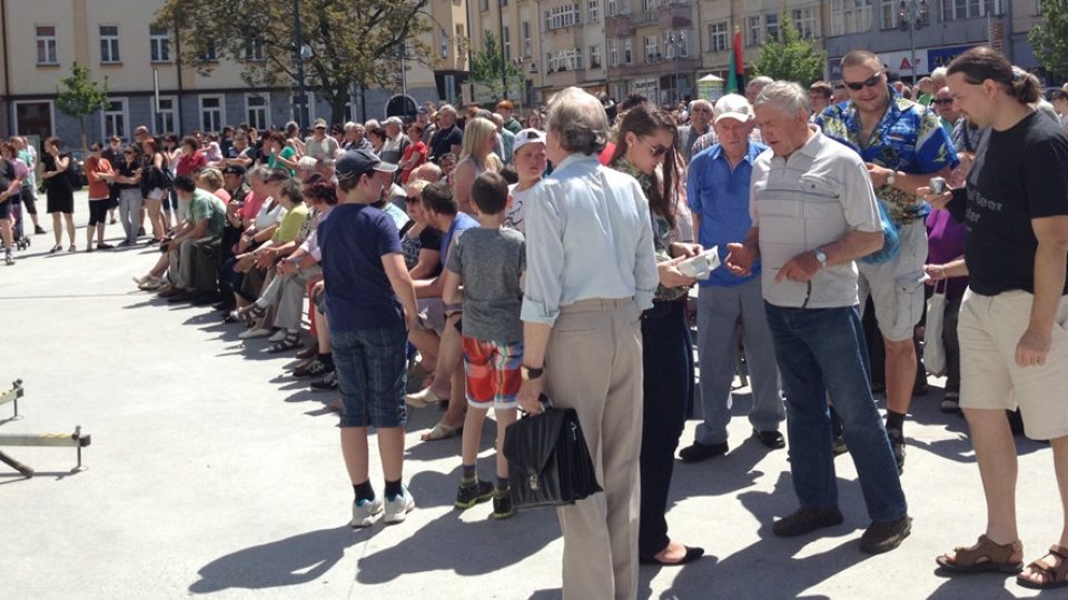 Třetí den cesty prezidenta Miloše Zemana po jižních Čechách. Setkání s občany v Táboře