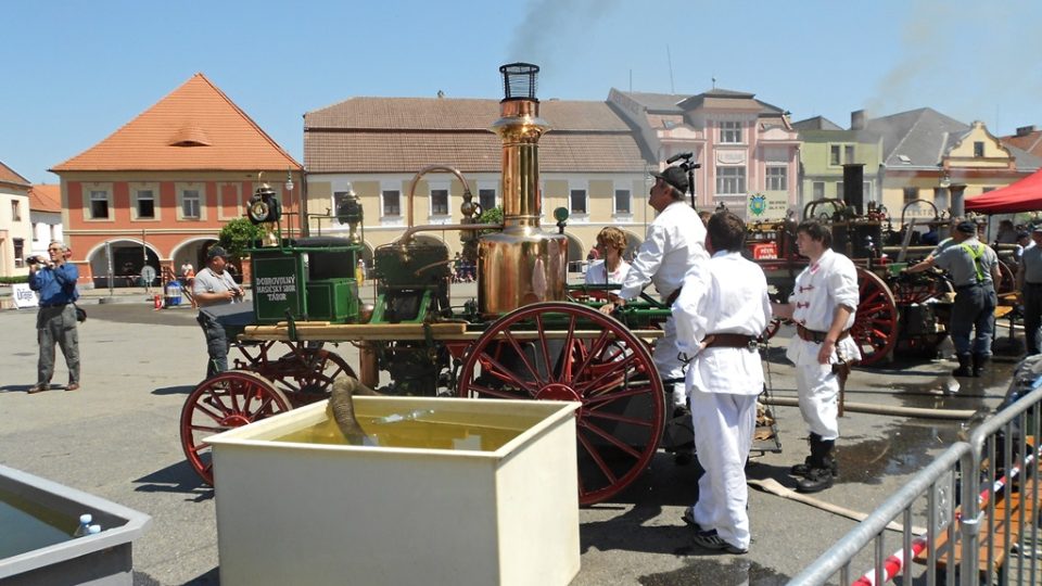 Sraz parních stříkaček v Netolicích