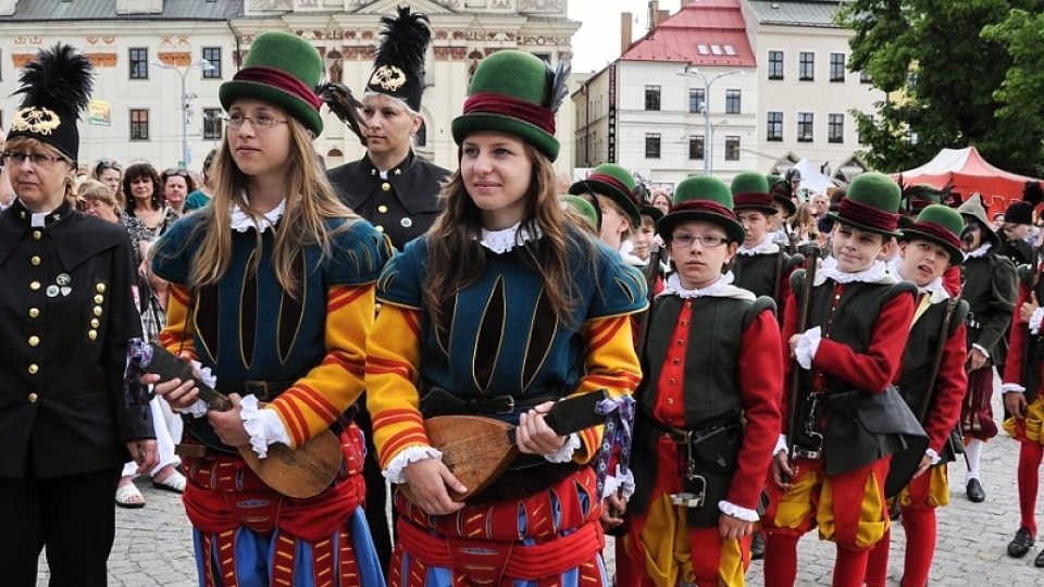 Havířský průvod dorazil na Masarykovo náměstí