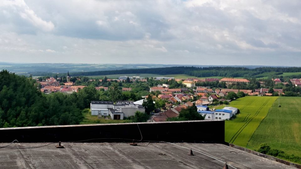 Pohledy ze střechy těžní věže dolu Jindřich II ve Zbýšově