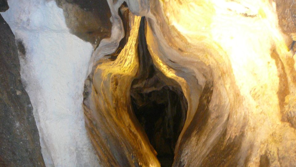 Srdcová chodba - symbol Jeskyně Na Špičáku