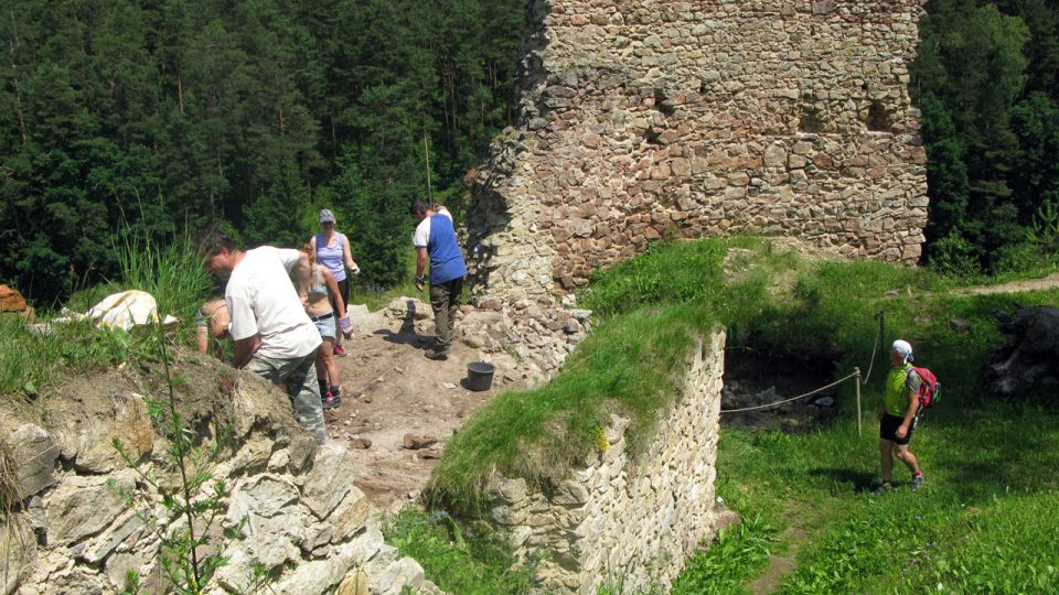 Hrad Pořešín v červenci 2015 