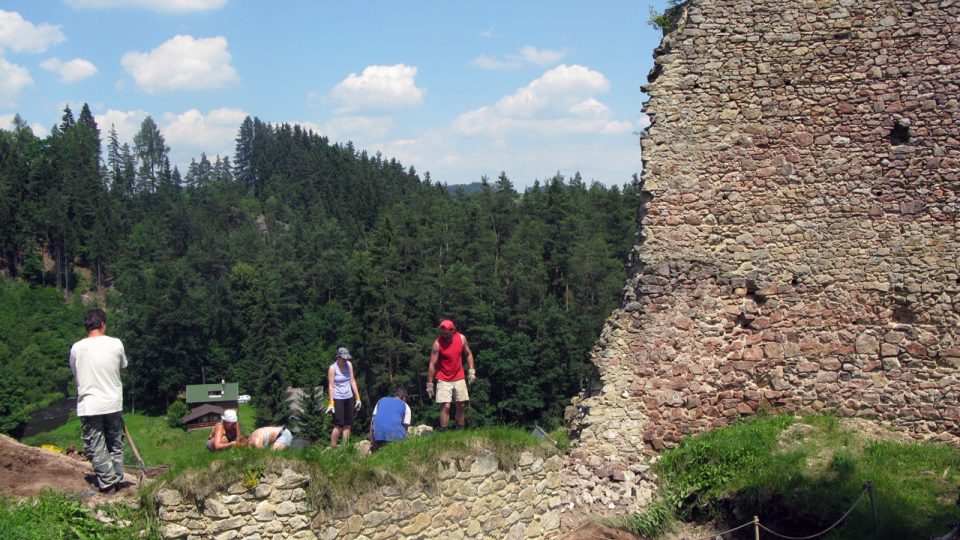 Hrad Pořešín v červenci 2015 